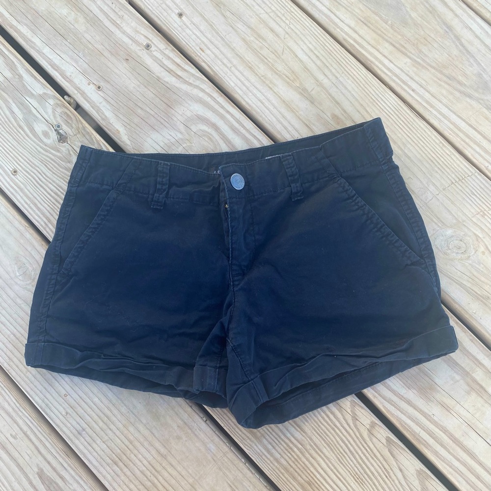 Aeropostale midi short black size 6 Aero cotton